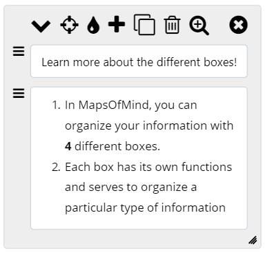 mindmap infobox